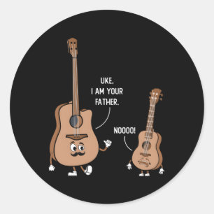 Sticker Rond Uke Je Suis Votre Père Pour Un Ventilateur De Musi