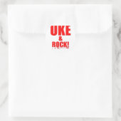 Sticker Rond Uke & Rock (Sac)