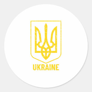STICKER ROND UKRAINE