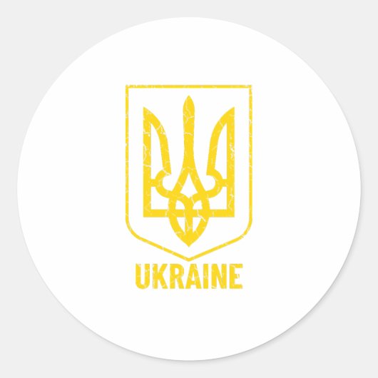 STICKER ROND UKRAINE (Devant)