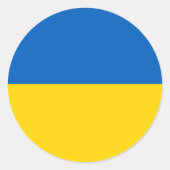 Sticker Rond Ukraine (Devant)