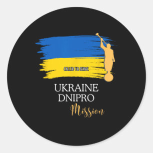 Sticker Rond Ukraine Dnipro Mormon Lds Mission Missionnaire