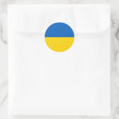 Sticker Rond Ukraine - Drapeau ukrainien (Sac)