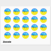 Sticker Rond Ukraine-Love _ (Feuille)