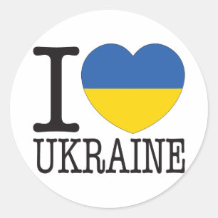 Sticker Rond Ukraine Love v2