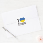 Sticker Rond Ukraine Love v2 (Enveloppe)
