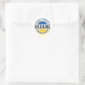 Sticker Rond Ukraine Russie Guerre Liberté Paix (Sac)