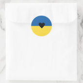 Sticker Rond Ukrainian Support Ukraine (Sac)