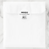 Sticker Rond Ukulélé : Elle n'est plus simplement pour Hawaï ! (Sac)