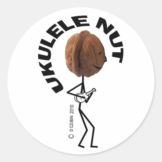 Sticker Rond Ukulele Nut (Devant)