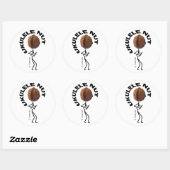 Sticker Rond Ukulele Nut (Feuille)
