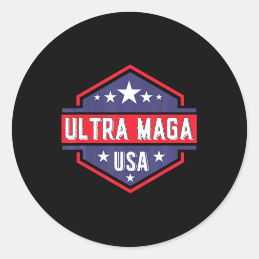 Sticker Rond Ultra MAGA 47 (Devant)