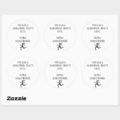 Sticker Rond Ultra Marathon (Feuille)