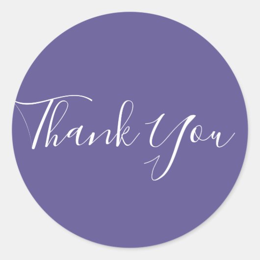 Sticker Rond Ultra Violet Violet 2018 Couleur Chic Glam Favor (Devant)