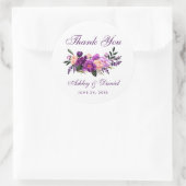 Sticker Rond Ultra violet violet Mariage Merci LP (Sac)