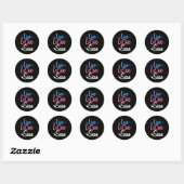 Sticker Rond Ultrasound Tech Pour Sonographer Live Love Scan (Feuille)
