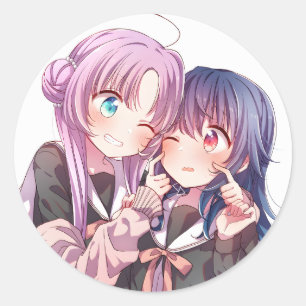 Sticker Rond Umika x Yuu Télépathie Stardust