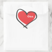 Sticker Rond Un amour (Sac)