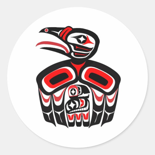 Sticker Rond Un amour de mère (Devant)