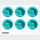 Sticker Rond Un ange endormi (Feuille)