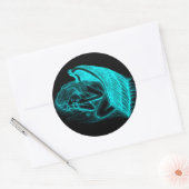 Sticker Rond Un ange endormi (Enveloppe)