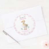 Sticker Rond Un anniversaire de première année pour une fille s (Enveloppe)