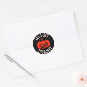 Sticker Rond UN ANNIVERSAIRE éffrayant (Enveloppe)