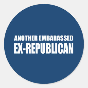 Sticker Rond Un autre Ex-Républicain embarrassed