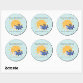 Sticker Rond Un autre voyage autour du soleil (Feuille)