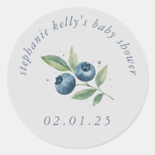 Sticker Rond Un Baby shower Berry Sweet