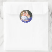 Sticker Rond Un Baiser Pour Baby Anne, Mary Cassatt (Sac)