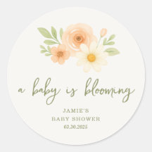 Un bébé est un Baby shower florissant