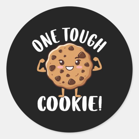 Sticker Rond Un biscuit dur (Devant)