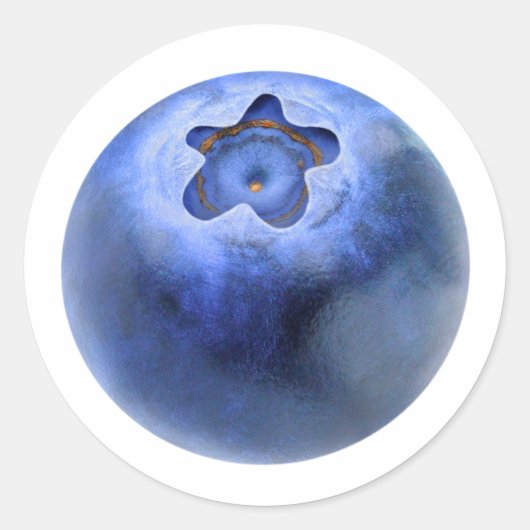 Sticker Rond Un bleuet (Devant)