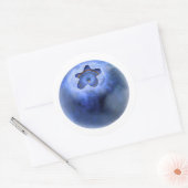 Sticker Rond Un bleuet (Enveloppe)