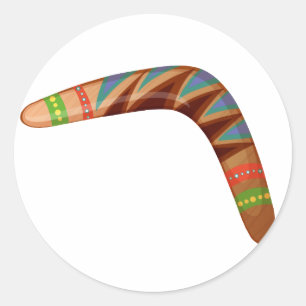 Sticker Rond Un boomerang