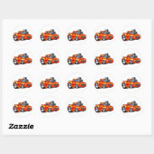 Sticker Rond Un camion chaud (Feuille)
