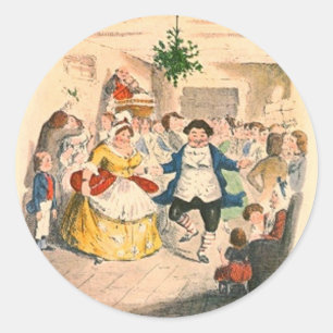 Sticker Rond Un Carol de Noël