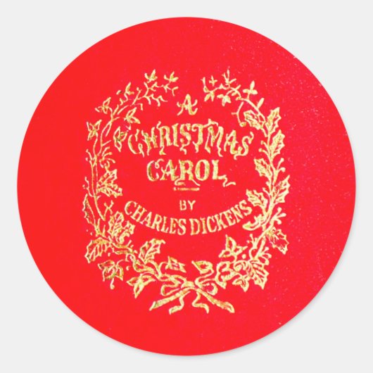Sticker Rond Un Carol de Noël | (Devant)