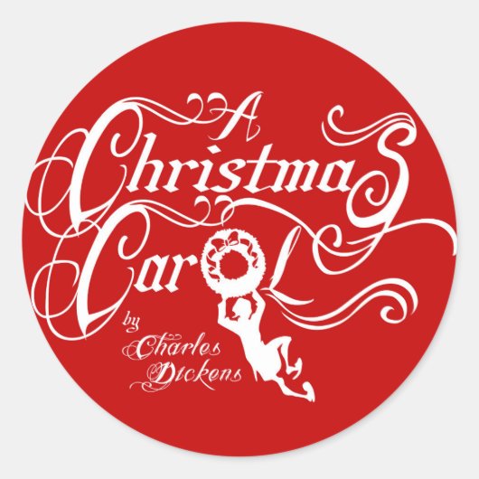 Sticker Rond Un Carol de Noël (Devant)