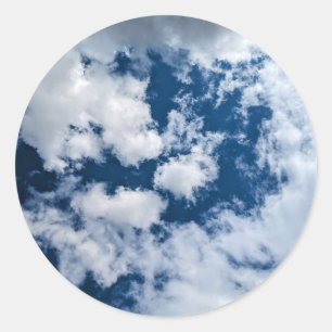 Sticker Rond Un cercle dans les nuages