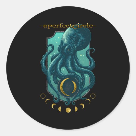 Sticker Rond Un cercle parfait - €"Moon Oracle (Devant)