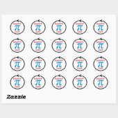 Sticker Rond Un cercle parfait pour Pi Day (Feuille)