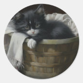 Sticker Rond Un Coin Cosy Kittens (Devant)
