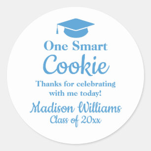 Sticker Rond Un cookie intelligent de remise des diplômes à emp