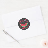 Sticker Rond Un dans un Melon Squad B Day Party (Enveloppe)