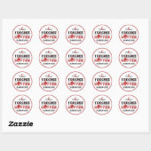 Sticker Rond Un Degré Hotter Funny Graduation (Feuille)