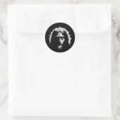 Sticker Rond Un Dieu | Visage de Jésus (Sac)