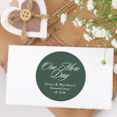 Sticker Rond Un Dîner De Répétition D'Un Jour De Plus Emerald G