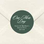 Sticker Rond Un Dîner De Répétition D'Un Jour De Plus Emerald G